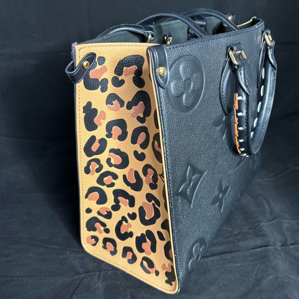 Louis Vuitton Black and Gold Shoulder Bag